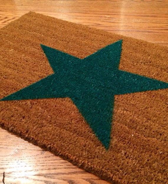 Star Doormat by ThePaintedLilly on Etsy