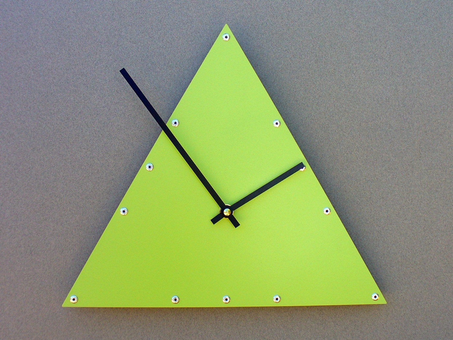 Triangle Medium Unique Wall Clock Modern Wall Clock