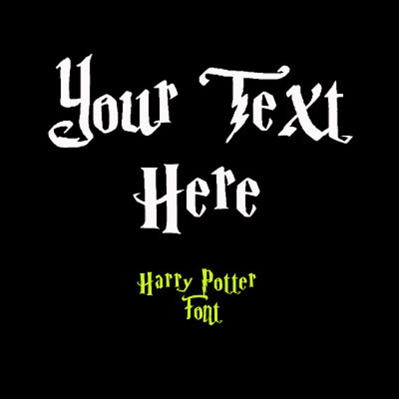 harry potter font style name