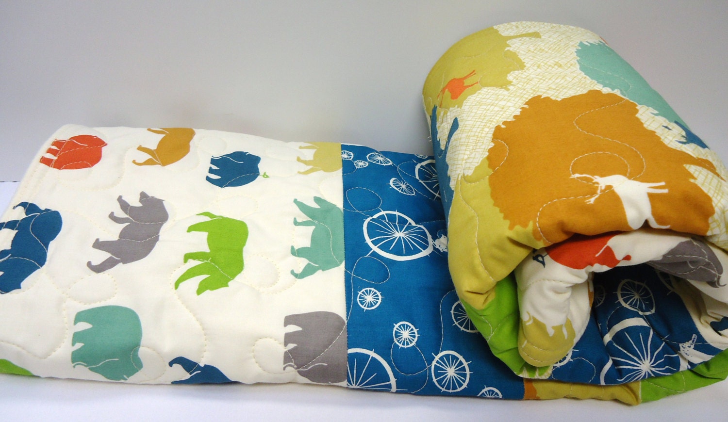 Baby Boy QuiltRustic Baby BeddingModern by NowandThenQuilts