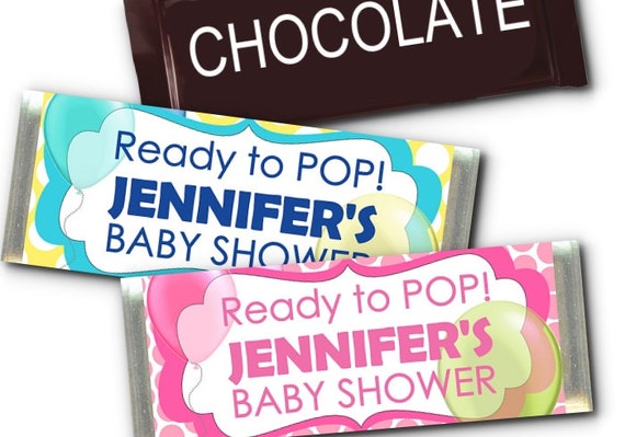 12 Candy Bar Wrappers, Baby Shower, Ready to Pop Il_570xn