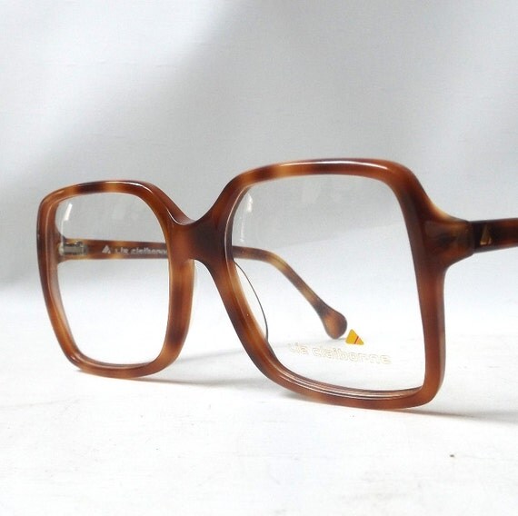 vintage 1980s liz claiborne eyeglasses prescription brown