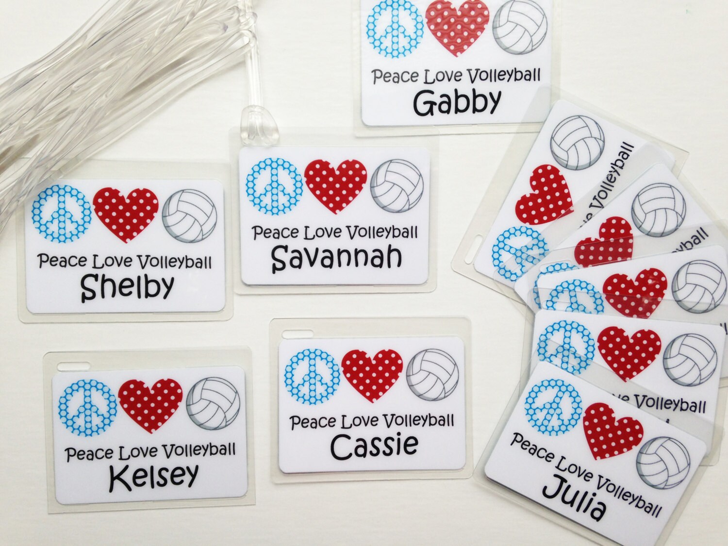 Personalized Volleyball Bag Tag Volleyball Mom Gift Volleyball