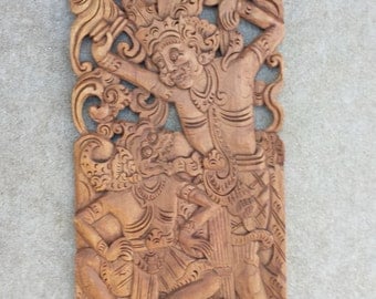 Antique Indonesian Carved Panel I