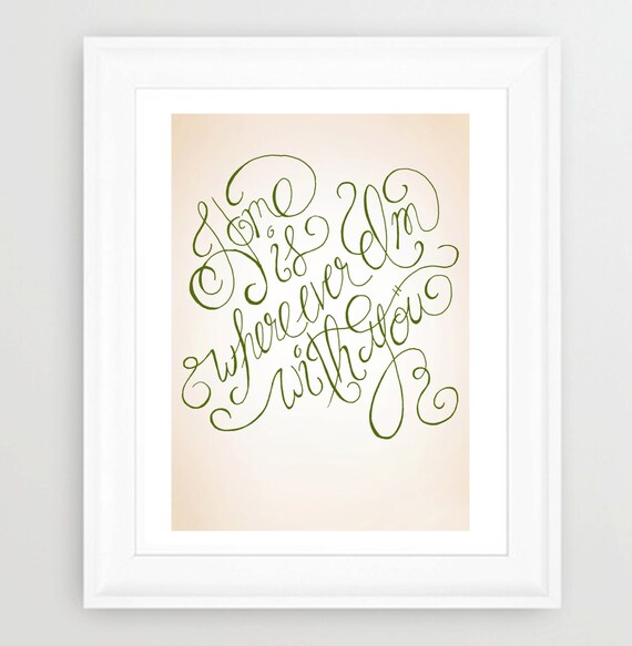 printable home quote print print from home hand lettered