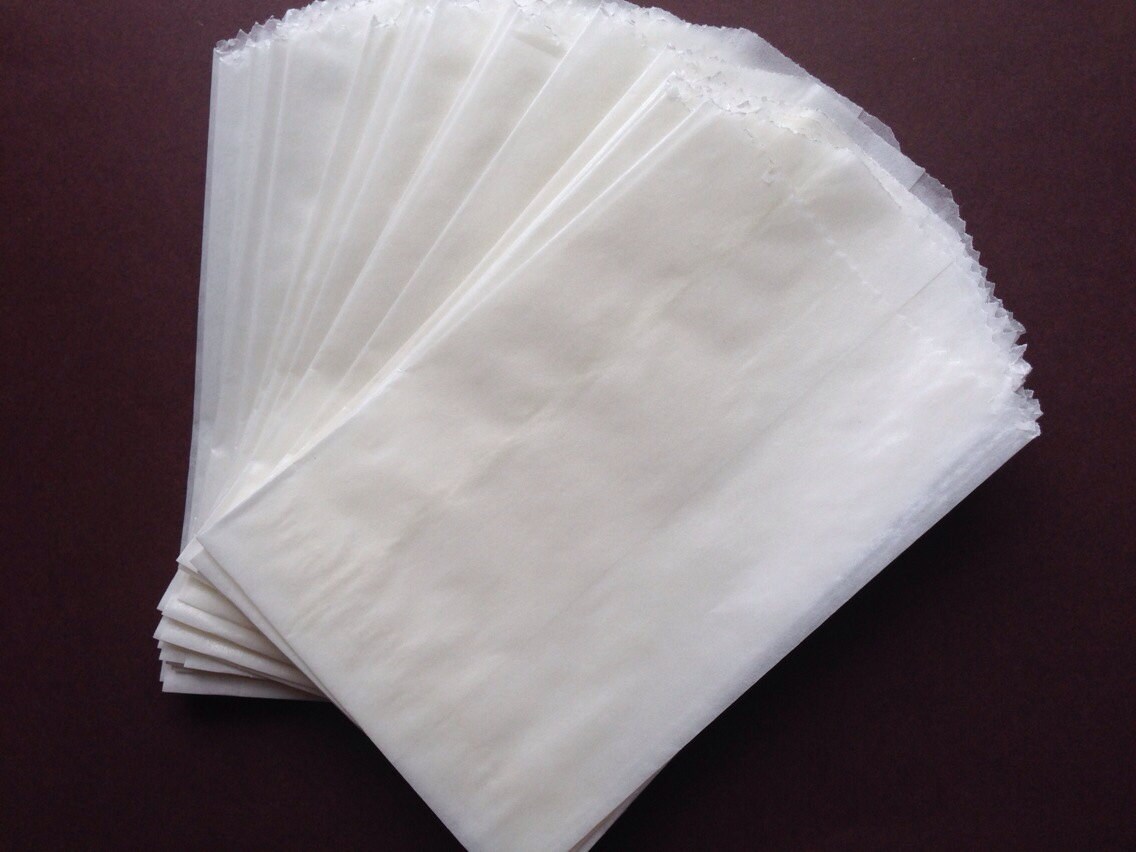 Small Glassine Bags 25pcs 3 1/4 x 4 3/4 inches