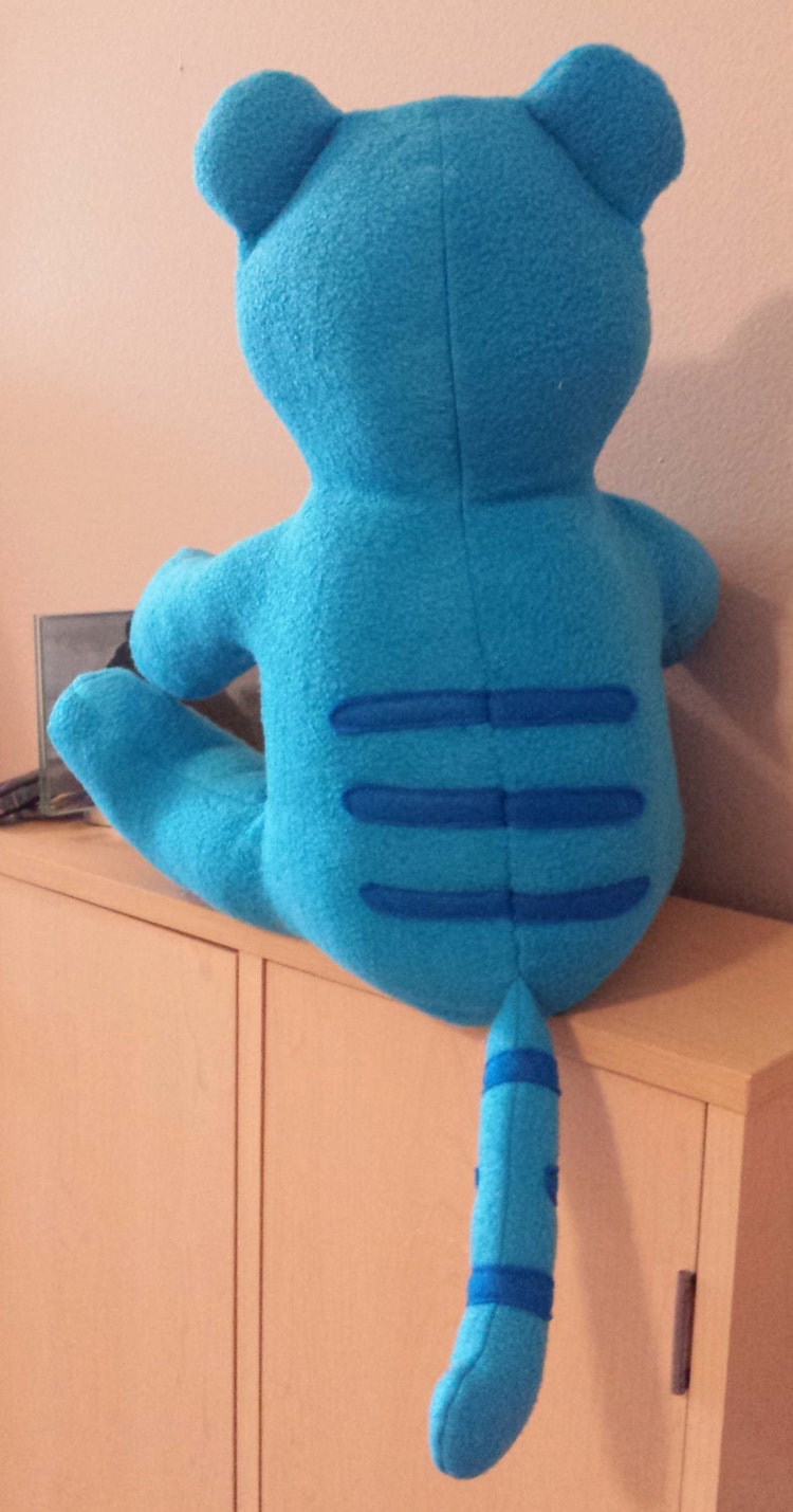 blue tigey plush