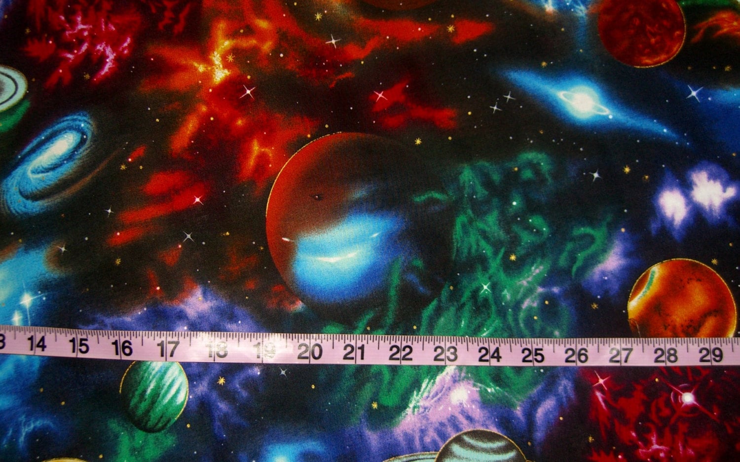 Space fabric for quilting galaxy astronomy stars quilt