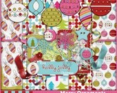 50% Off Sale Christmas Digital Paper Digital Scrapbook Christmas Clipart Clip Art Merry Ornaments Scraptastic Christmas Cards Craft Supplies Il_170x135