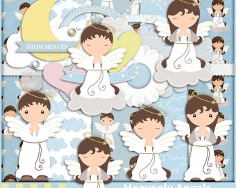 Popular items for angel clipart on Etsy