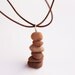 Natural Stone Cairn Necklace: Sedona Red Rocks zen jewelry