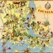 Vintage Louisiana Map REPRODUCTION of a 1930s Fun & Colorful Picture Map - Ruth Taylor White