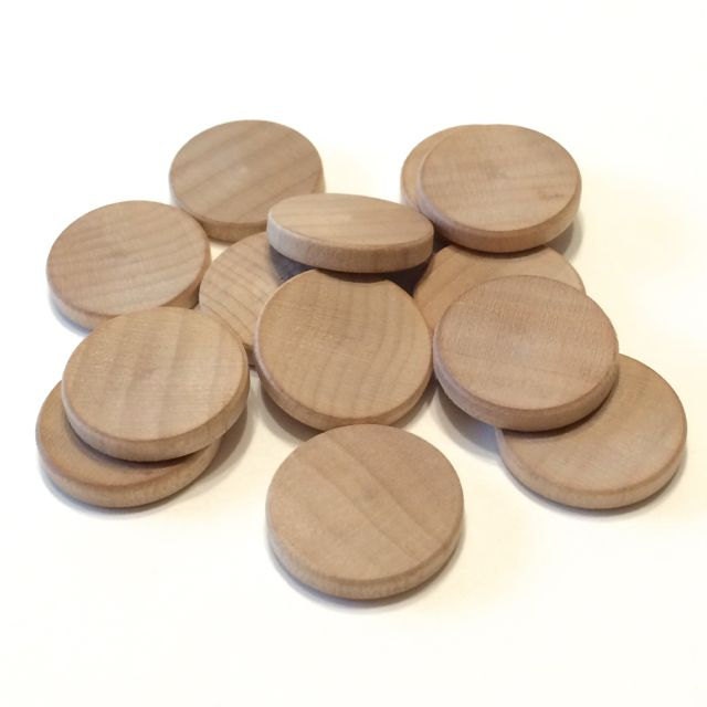 25 Wood Disks - 3/4 inch Wooden Disk Coin from iUsedToBeATree on Etsy ...