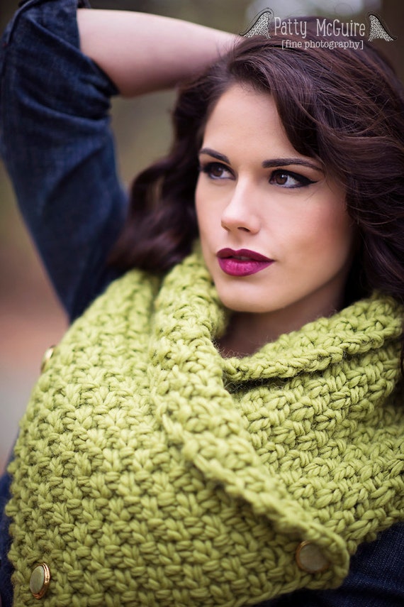 Chunky Knit Neck Warmer Pdf Pattern Instant Download