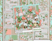 Hoppy Spring Easter Digital Scrapbooking MEGA Bundle, includes kit and 8 coordinating products Il_170x135