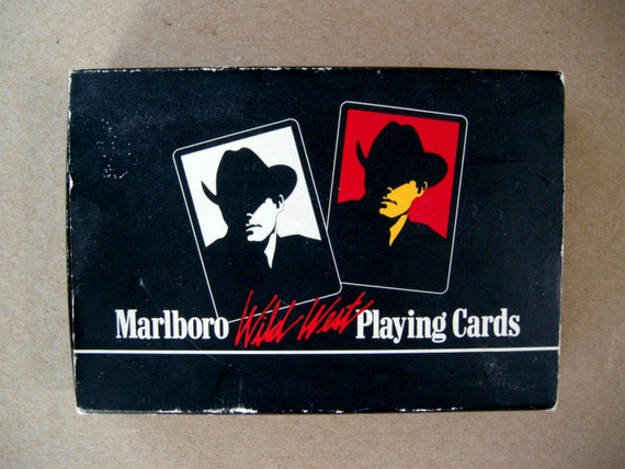 Vintage Double Deck Of Marlboro Wild West Playing Cards