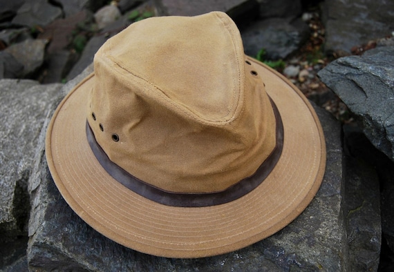 Vtg CC Filson Co Tin Cloth Packer Hat Hunting by EmeraldCityRetro