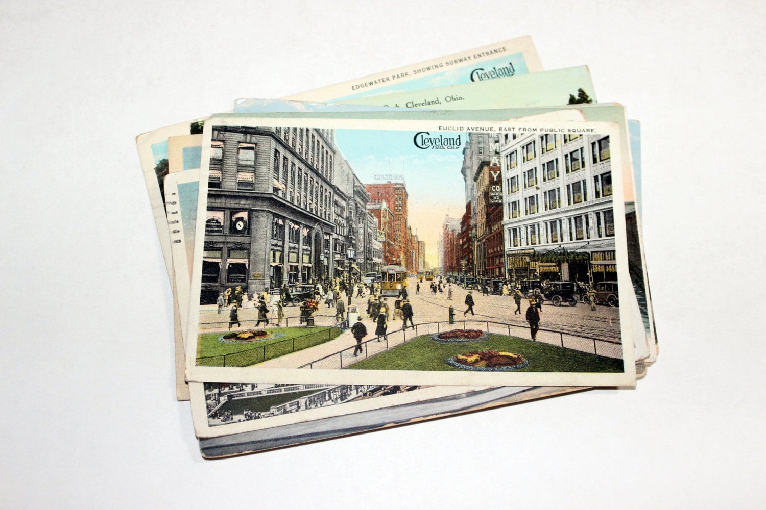 12 Vintage Cleveland Ohio Used Postcards