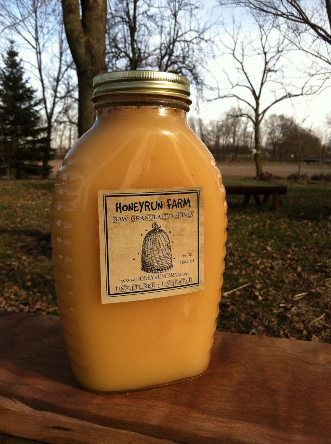 Raw Honey 4 lb. Naturally Granulated Ohio Spring Harvest