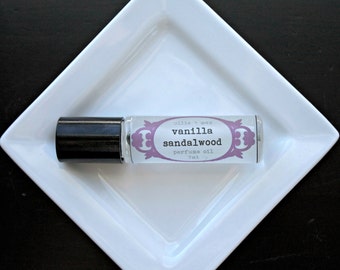 VACATION SALE Vanilla Sandalwood Perfume Oil, Vegan Perfume, Organic Perfume