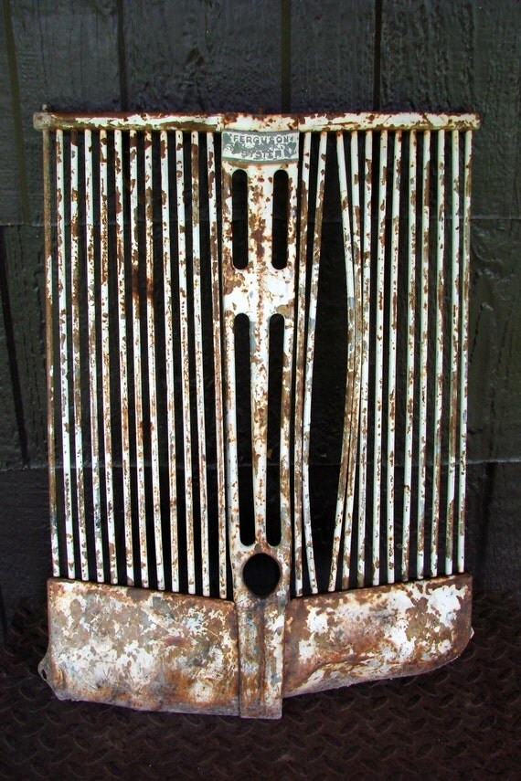 Old Ferguson Tractor Grill Perfect Wall Decor by Rusticcreek
