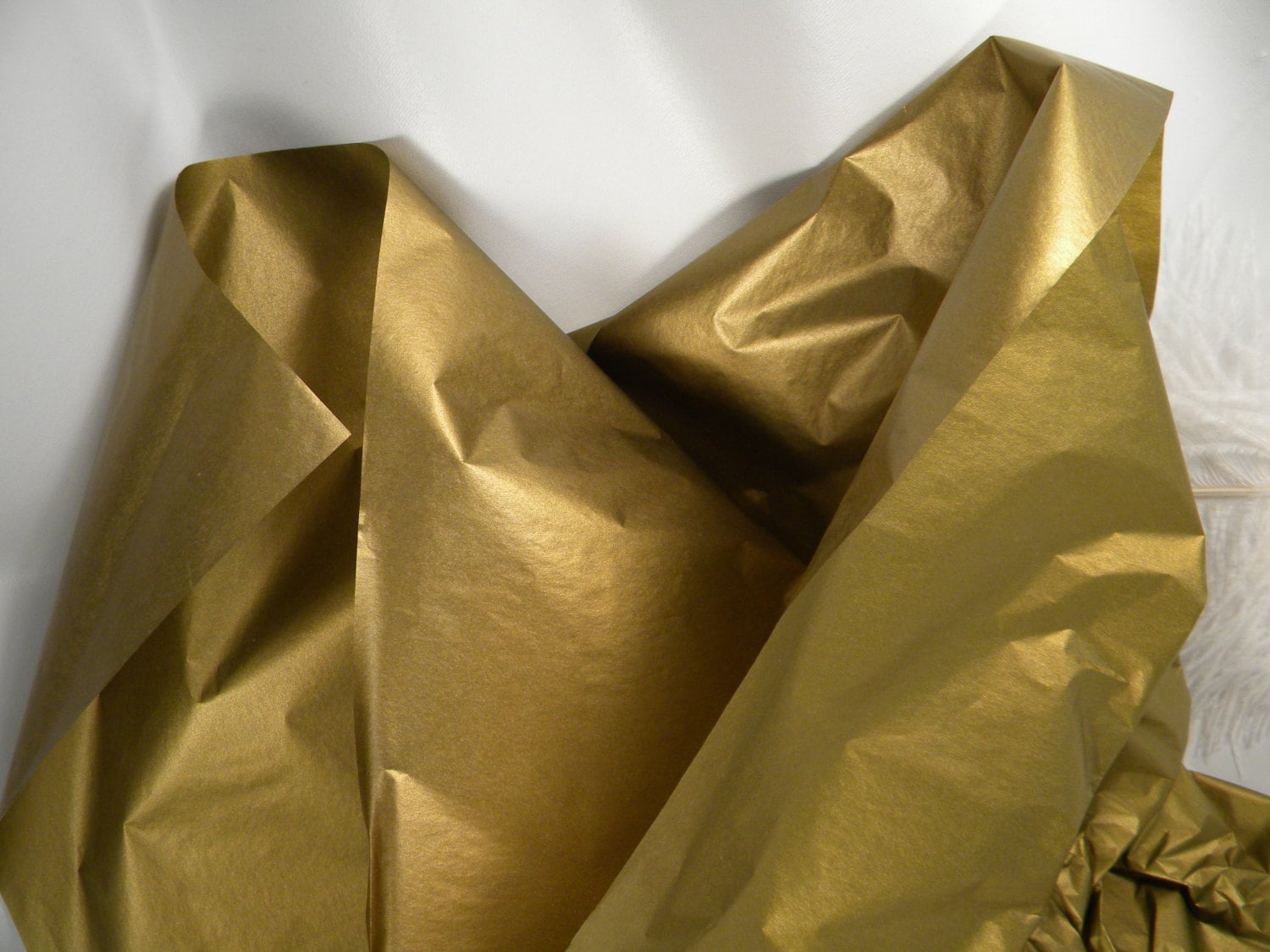 Tissue Paper Gold Metallic / Antique Gold / by MorrellDecor