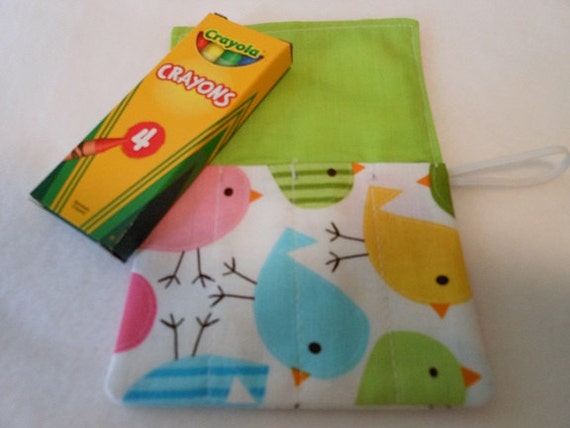for holder of stamps roll a Roll Mini 4 Pockets Up Crayon With Birds, Crayon Spring With Holder