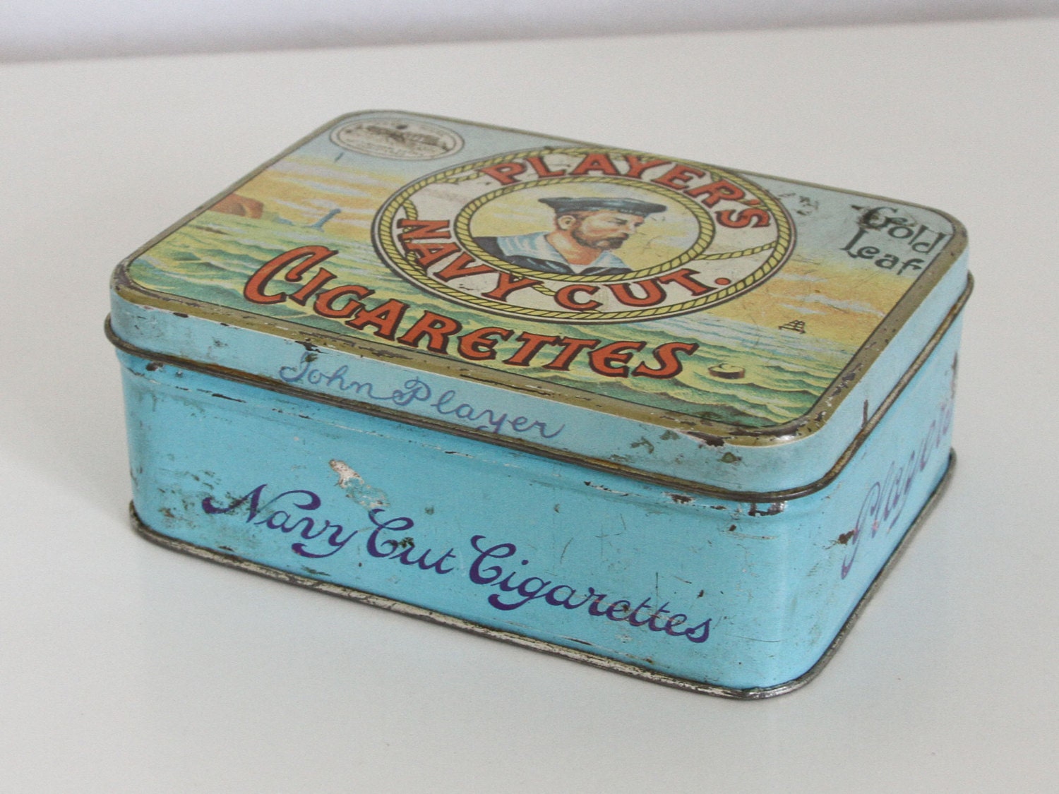 Collectible Cigarette Tin Players Navy Cut By Farmorshouse