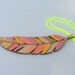Handpainted feather
