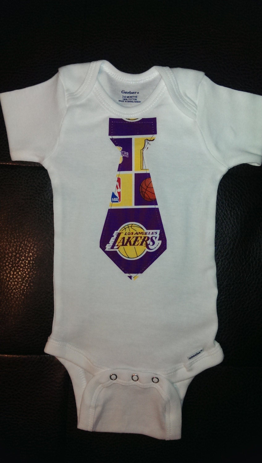 lakers onesie baby girl