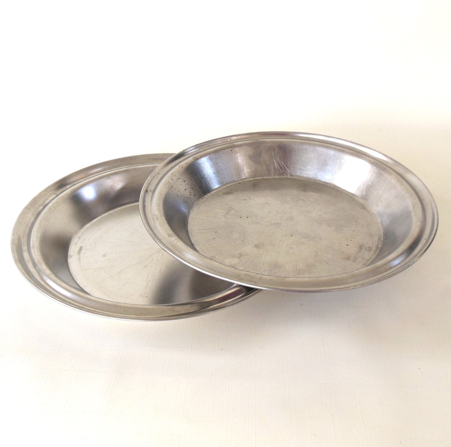 Stainless Pie Pans Juice Saver No Drip Rim 9 Vollrath