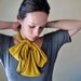 MUSTARD YELLOW Neck Bow - Bohemian Head Scarf, Hair Wrap - Womens Golden Hair Accessories