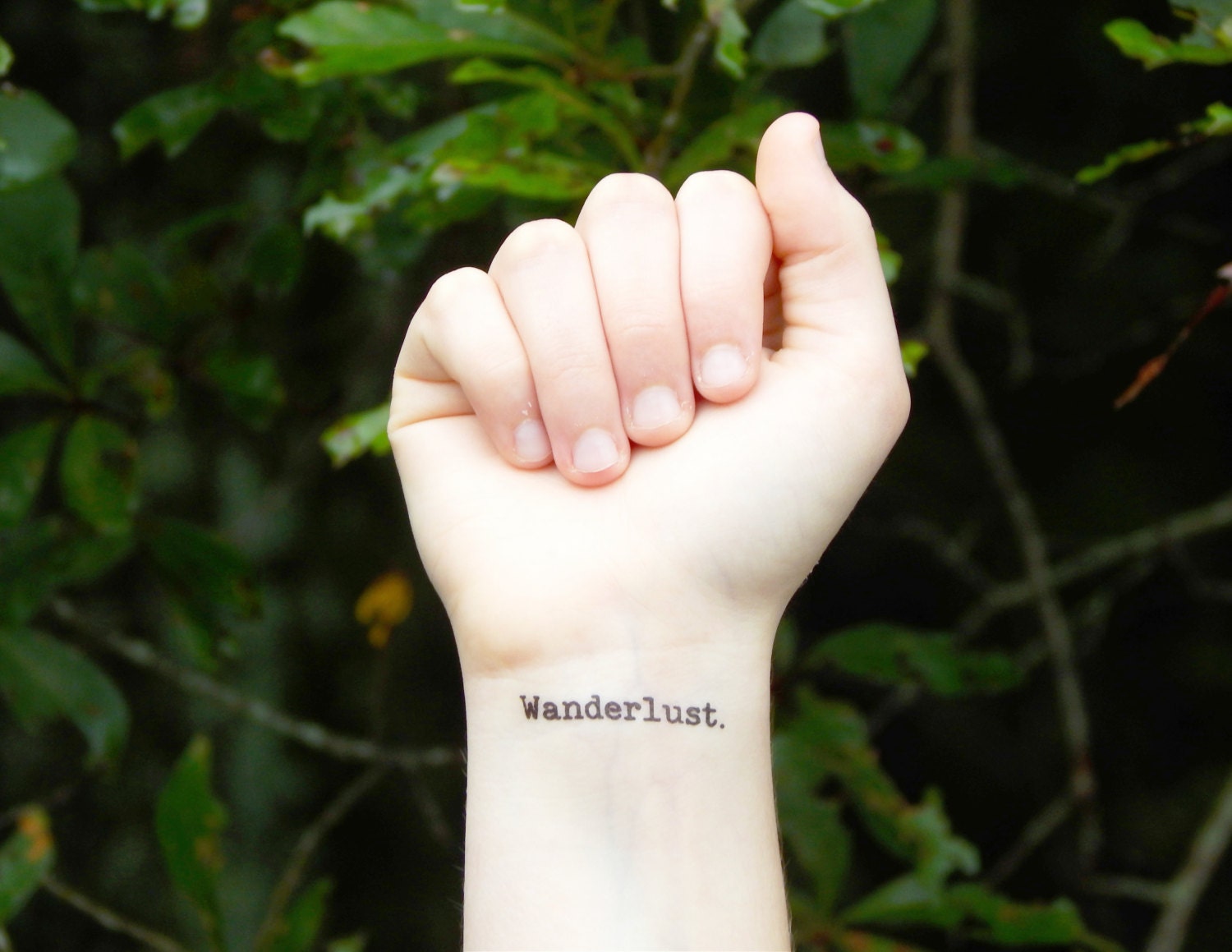 Wanderlust Temporary Tattoo