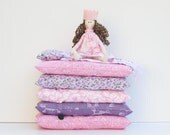 The Princess and the Pea cloth doll rag doll playset fabric doll fairy tale princess doll softie plush doll birthday gift for girls