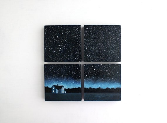 Night Sky Oil Painting