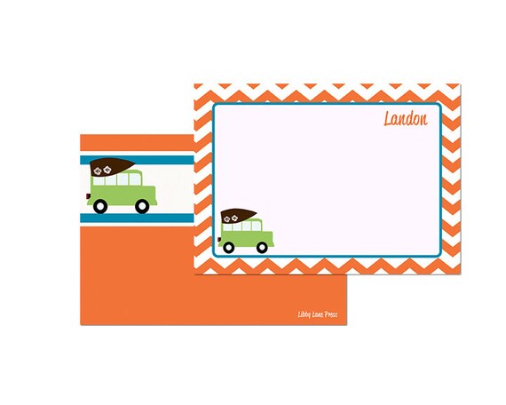 SURFER PARTY-Printable Thank You Notes-CHEVRON Il_570xn