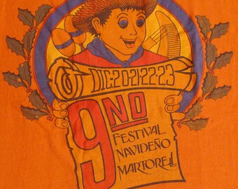 Vintage 80s Festival Navideno Martorell T-Shirt