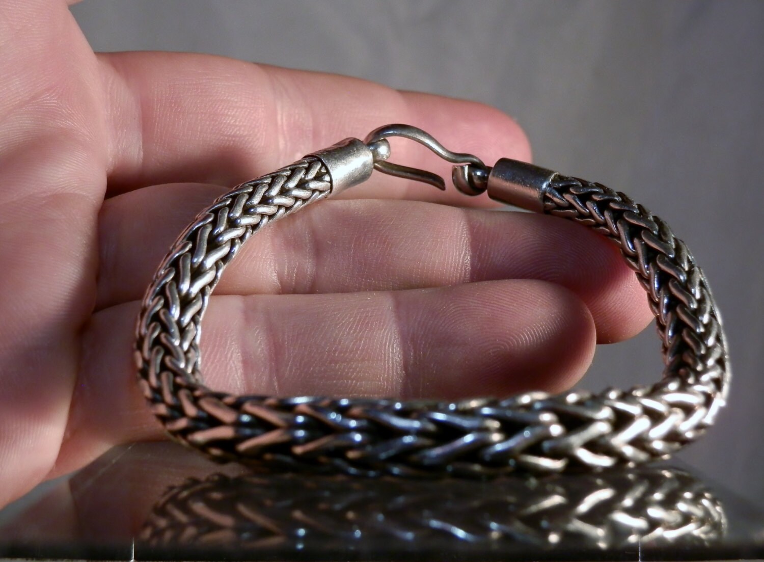 Sterling Silver Bracelet Heavy Silver 60g by DanPickedMinerals