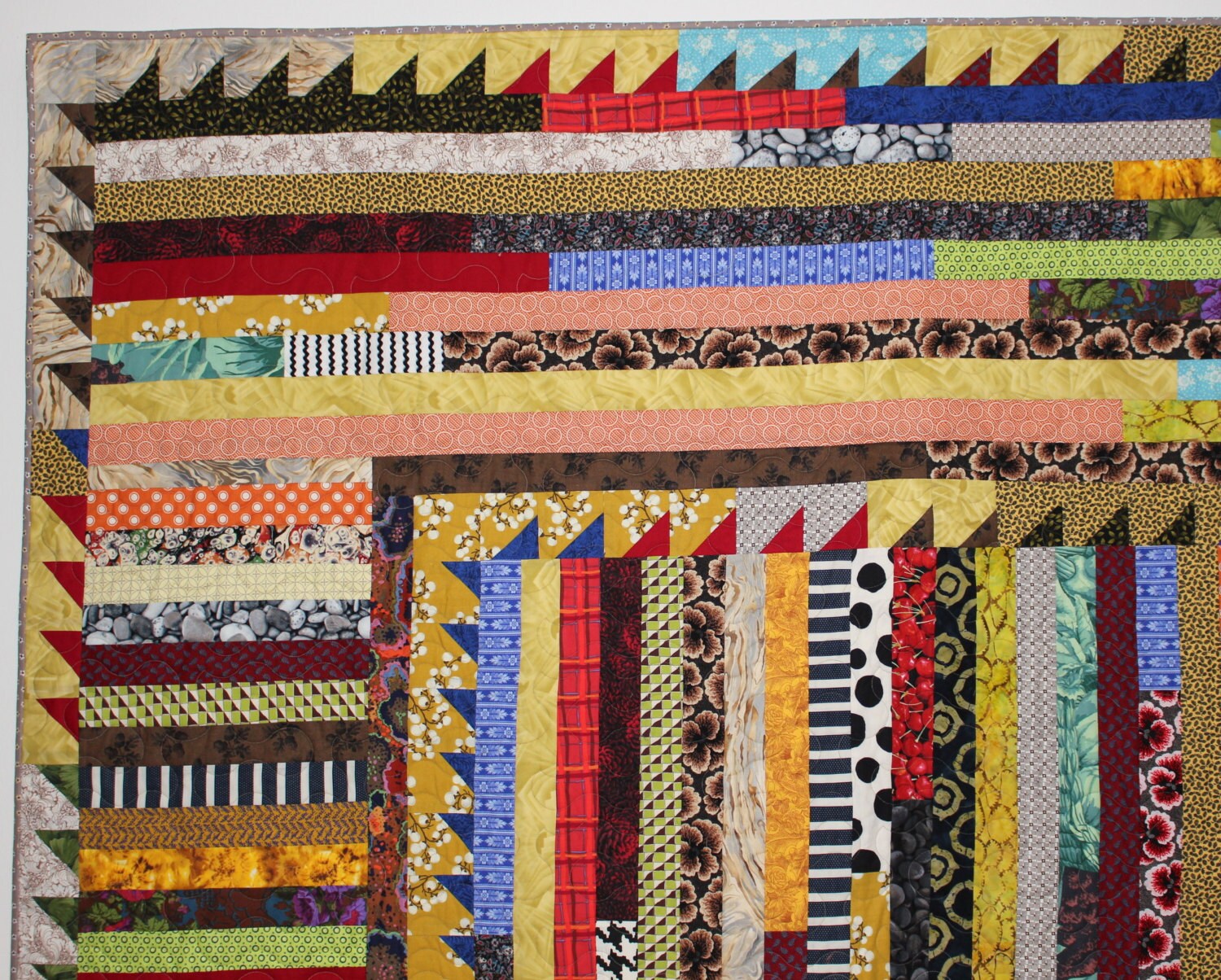 RESERVED Camp Quilt 2 Twin Quilt Scrap Quilt by KarenGriskaQuilts