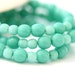Small beads czech glass beads mix Turquoise green for jewelry making - round spacers, druk, small - 4-3mm - approx.100Pc - 0479