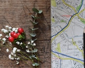 Vintage London Map Notebook including areas of Wembley to Perivale.