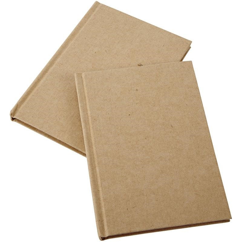 Plain Notebook Kraft Natural Cover Lined Pages A5 or A6