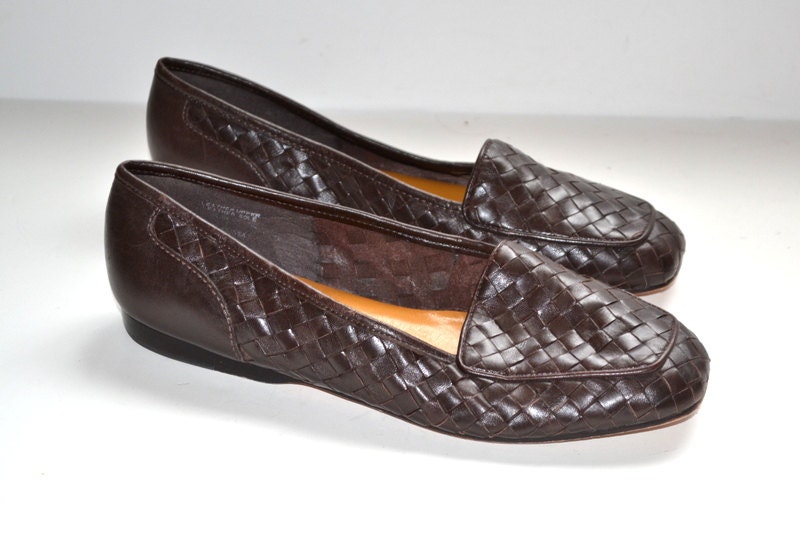 Vintage Women Enzo Angiolini leather shoes brown by chickantique