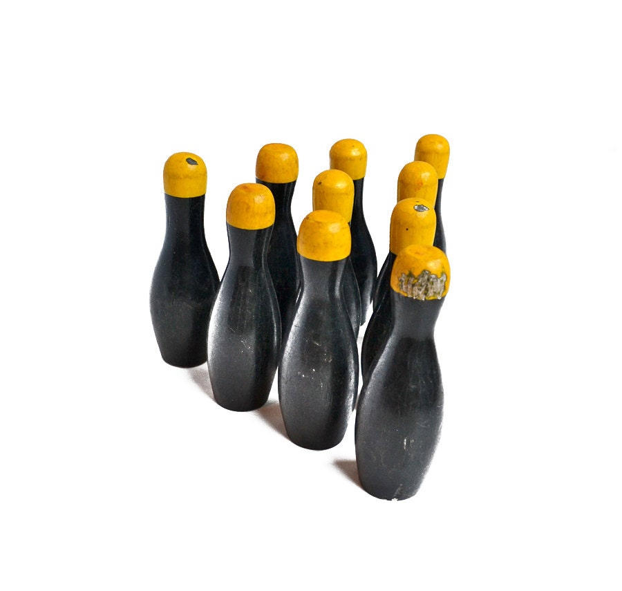 10 amazing black and yellow 5 small bowling pins