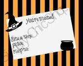 5x7 PRINTABLE Halloween Invitation INSTANT DOWNLOAD, 5x7 invite, Halloween Supplies, Kids Halloween, Paper goods Il_170x135