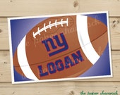 Pick your team - Football Kids Personalized Placemat, Customized Placemats for kids, Kids Placemat, Personalized Kids Gift