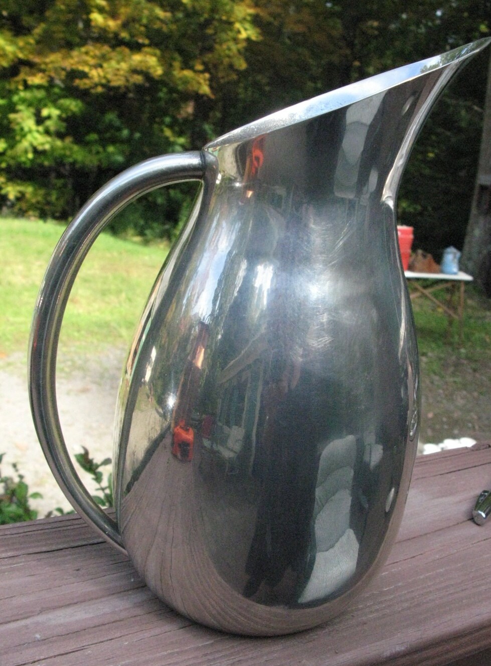 Sophisticated and Modern Pewter Pitcher from Newburyport Pewter Haute