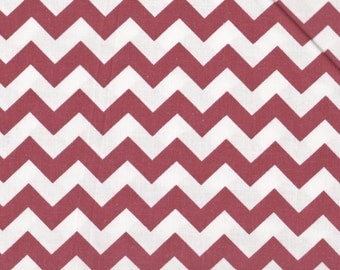 Small Chevron Fabric, Red and White Fabric, Dark Red Fabric, Chevron Fabric, 1 yard fabric, 05089