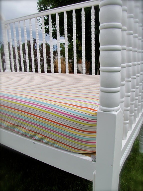 Fitted Crib Sheet you pick fabric Lola's Lovies handmade