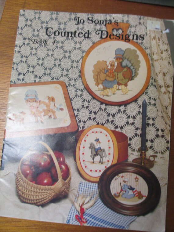 Jo Sonja's Counted Designs Cross Stitch used booklet